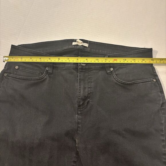 Eileen Fisher Jeans Women's 12 Petite Black Classic Denim Pants Organic Cotton - Picture 6 of 8